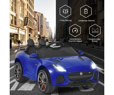 Elektrinis vaikiškas automobilis tamsiai mėlynas