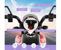 Elektrinis vaikų motociklas Baltas
