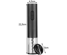 Electric corkscrew wine opener cutter