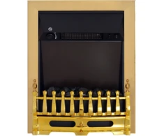 Homcom Elektrinis židinys 1000/2000W 48,2 x 18,5 x 59,2 cm - Auksinis