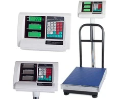 Elektroninės platforminės svarstyklės su atlošu 100 kg, 30x40 cm