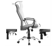 Songmics Ergonomiška biuro kėdė pilka