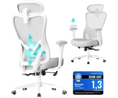 Ergonomiška biuro kėdė reguliuojama atrama