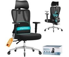 Songmics Ergonomiška biuro kėdė su reguliuojama atrama