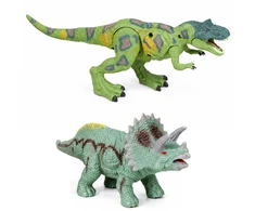 Lean Toys Figūrėlių rinkinys su dinozaurų aptvaru ir stebėjimo bokštu, 50,5 × 40,5 × 15,5 cm