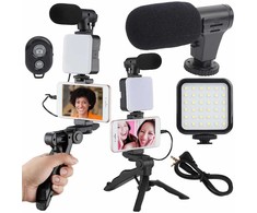 Filmavimo rinkinys su stovu ir mikrofonu AY49