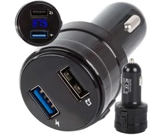 FM MP3 Bluetooth siųstuvas su 2 USB įkrovikliu