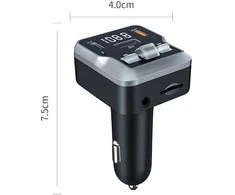 FM Transmiteris su Bluetooth 5.3 ir 2x USB C jungtimis