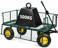 Lean Foldable Garden Transport Cart Steel Trailer 200 kg