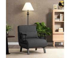 Fotelis Sofa-lova tamsiai pilka