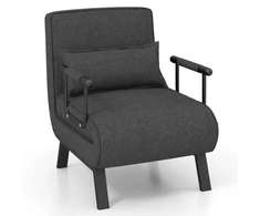 Fotelis Sofa-lova tamsiai pilka
