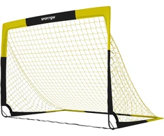 Futbolo vartai „Pop-up“, sulankstomi, juodi ir geltoni, 150 × 110 × 110 cm