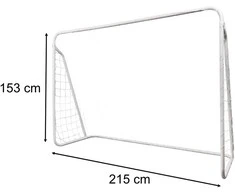 Futbolo vartai su taiklumo kilimėliu 215×153×76 cm