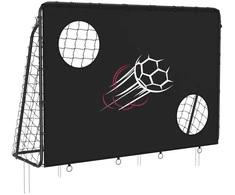 Songmics Futbolo vartai vaikams juodos spalvos