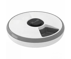 Gertuvė Automatinis maisto dozatorius baltas ir pilkas