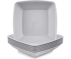Gilių plastikinių pietų lėkščių rinkinys 17,5 cm, 6 vnt