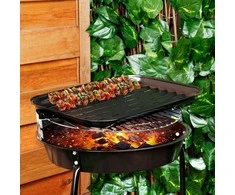 BBQ Griliaus keptuvė 34.5x24 cm juoda perforuota