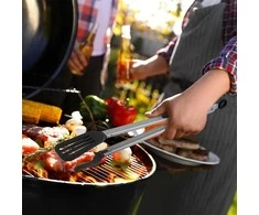 Orion Grilliniai žnyplės 44 cm - Nerūdijantis plienas - Su saugos mechanizmu