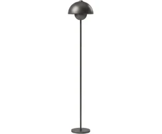 Grindinis šviestuvas su E27 lizdu ir kojiniu jungikliu, pilkas, Ø 30 × 155 cm
