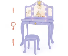 Grožio stalo rinkinys violetinis 6 vnt.