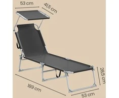 Songmics Gultas 189 x 53 x 28,5 cm