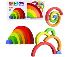 Lean Toys Guminis dėlionės žaislas vaikams, 5 dalių