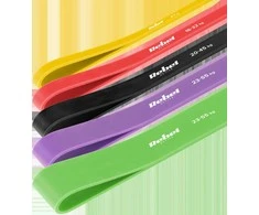 TPE mankštos juostų rinkinys - Power Band PTs-1, 4-55 kg, 5 TPE juostos, REBEL ACTIVE