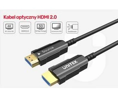 UNITEK C11072BK-20M optinis kabelis HDMI 2.0 AOC 4K 60Hz 20m