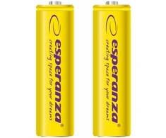 Įkraunamos AA baterijos Esperanza, 2000mAh, geltona