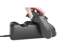 Įkrovimo stotelė PS4 valdikliams, 2 lizdai, LCD ekranas