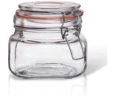 Orion Stiklainiai 500 ml su užspaudžiamais dangteliais