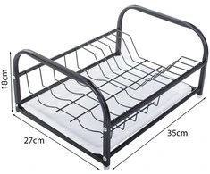 Dish drainer stand mixer metal tray