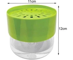 Dishwashing liquid dispenser sponge dispenser