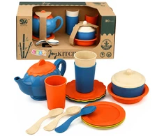 Lean Toys Indų rinkinys mėlynas ir oranžinis 15 vnt.