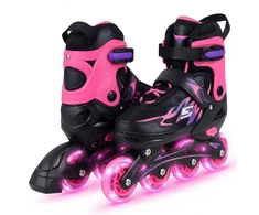 Inline riedučiai Pilka/Rožinė