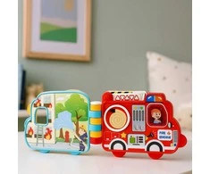 Lean Toys Interaktyvi transporto priemonių knyga su garsais ir judančiais elementais