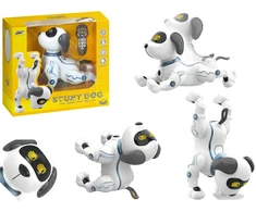 Lean Toys Interaktyvus robotas šuo su nuotoliniu valdymu ir programavimo funkcija, 26 × 14 × 21 cm