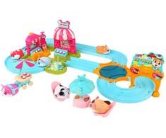 Lean Toys Interaktyvus žiurkėno žaidimų rinkinys su ledų parduotuve ir kavine