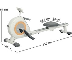 SPORTNOW irklavimo treniruoklis namams, magnetinis, 16 pasipriešinimo lygių, LCD ekranas, su telefono/planšetės laikikliu, kardio treniruotėms, iki 150 kg apkrova
