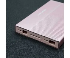 Išorinio kietojo disko dėklas Aliumininis korpusas skirtas diskui SSD HDD 25" sata USB 3.0 itin greitas 5 Gb/s 2 TB rožinis Qoltec