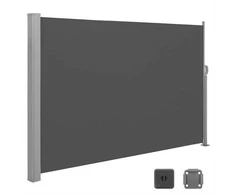 Songmics Išskleidžiama 160 x 450 cm šoninė markizė balkonui
