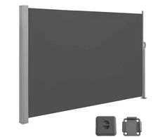 Songmics Išskleidžiama šoninė 180 x 400 cm markizė balkonui