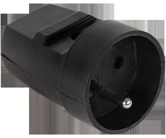 Gniazdo Oem Įžemintas lizdas juodas G-10-2