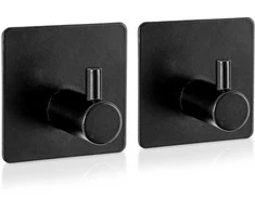 Orion Savisukantis Kabliukas Juodas 4,5x4,5 cm 2vnt.
