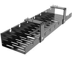 ATL Kabelių dėklas po stalu DA263, juodas, 50x10.5x12 cm