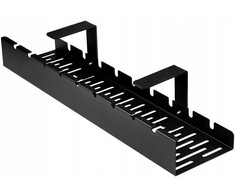 ATL Kabelių dėklas po stalu DA263, juodas, 50x10.5x12 cm