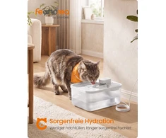 Songmics Kačių fontanas su 12 filtrų, baltas, 4,5 l
