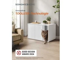 Songmics Kačių spintelė su stumdomomis durimis 80x50x50 cm
