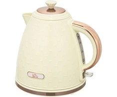 HOMCOM Virdymo Virdulys, 2200W, Vandens Lygio Indikatorius, Filtras, Greitas Virimas, Smėlio spalvos