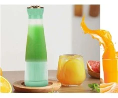 Nešiojamas trintuvas kokteiliams su USB jungtimi, 400 ml, žalias